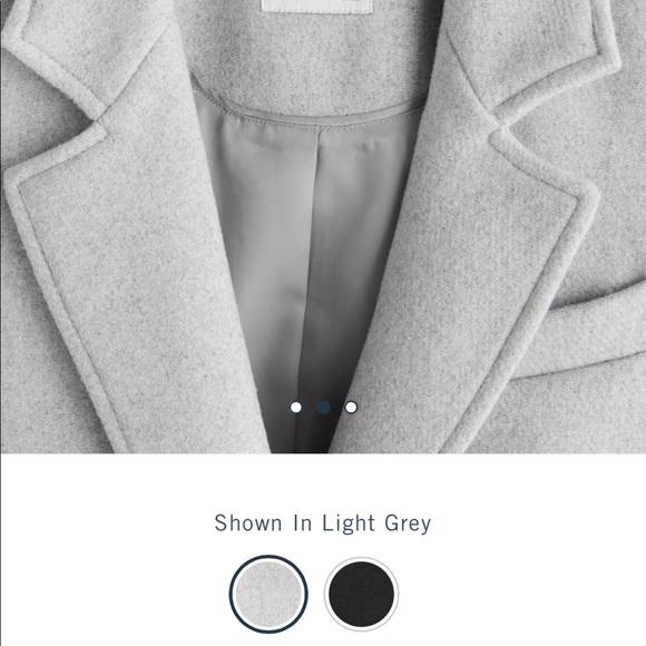 A&F tailored wool blend coat - Picture 2 of 4